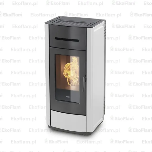 Pellet stove Klover Kros 80 Air steel avorio