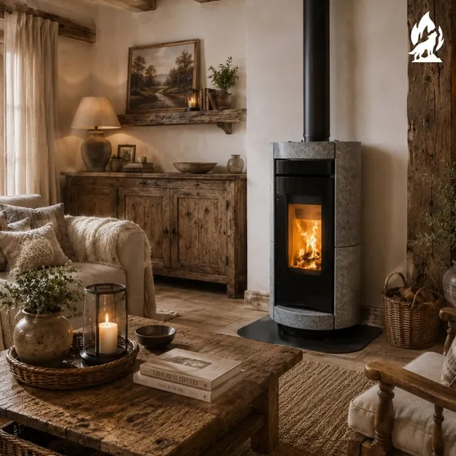 Pellet stove Thermorossi Doria Supreme Idra Stone
