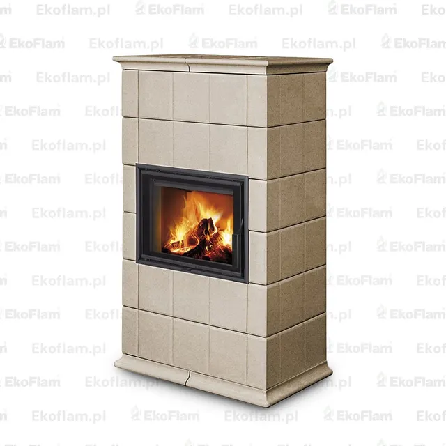 Kominek na drewno Romotop Baracca 10 ceramika  65600 sahara
