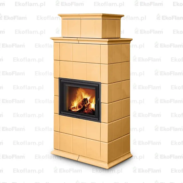 Kominek na drewno Romotop Baracca 10H ceramika  33500 cypra