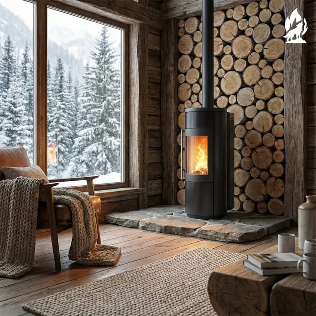Hybrid stove Nobis8/11 Libera V steel black