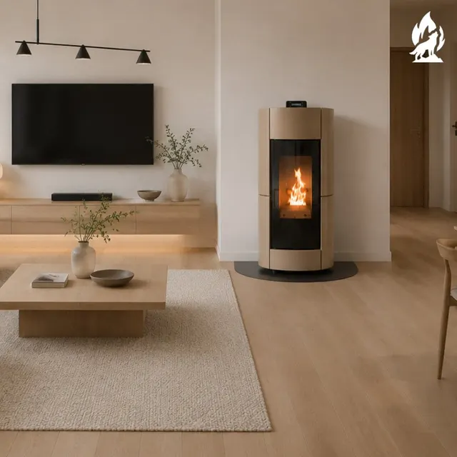 Pellet stove Thermorossi Chic Pidra14 Maiolica turtledove