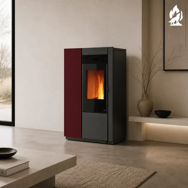 Pellet stove Nobis 12 Elana V steel bodro