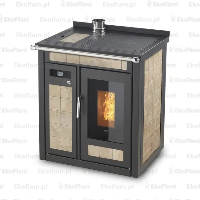 Pellet cooker Klover Smart 80 Plus Maiolica forum beige