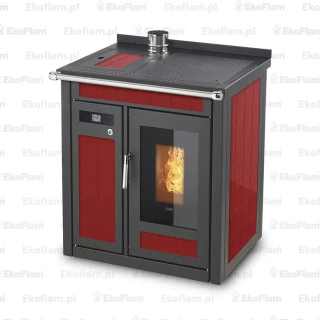 Pellet cooker Klover Smart 80 Plus Maiolica bordo