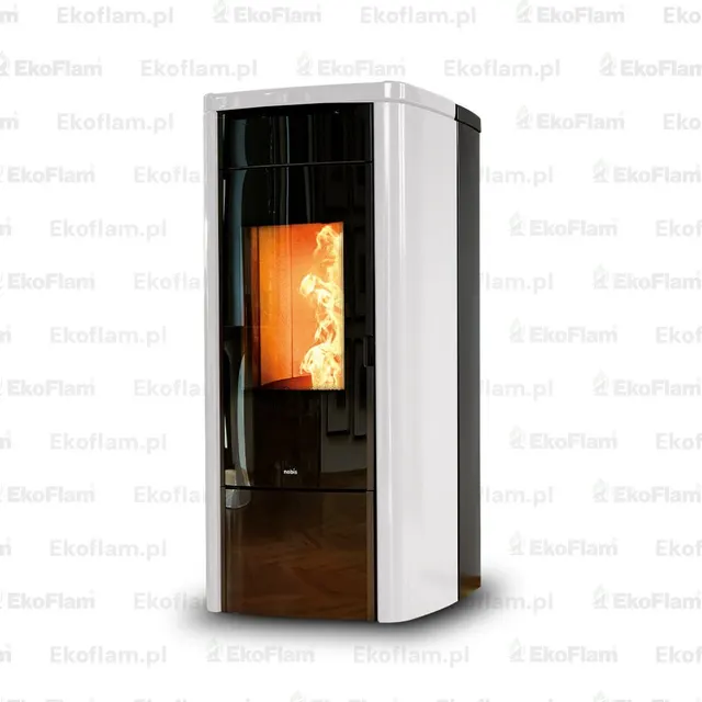 Pellet stove Nobis H14/17 Shape steel white