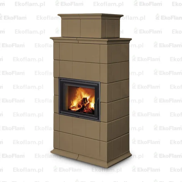 Wood-burning stove Romotop Baracca 10 H Maiolica 30601