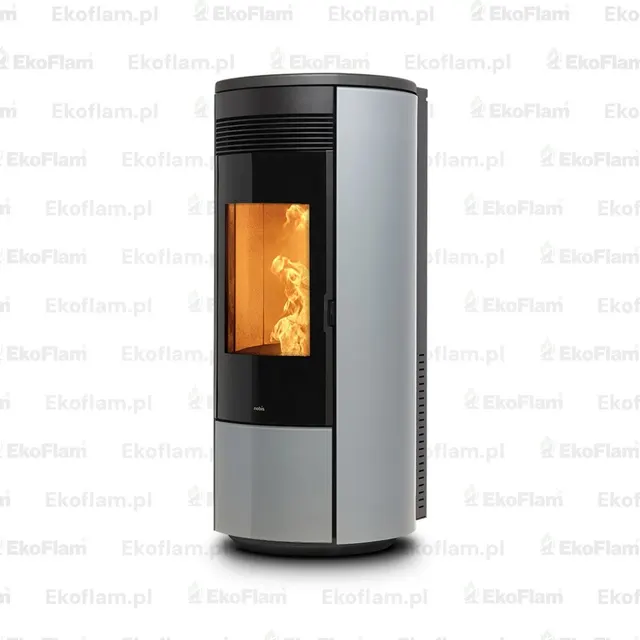 Pellet stove Nobis A11/13 Round TOP/C V Glass silver