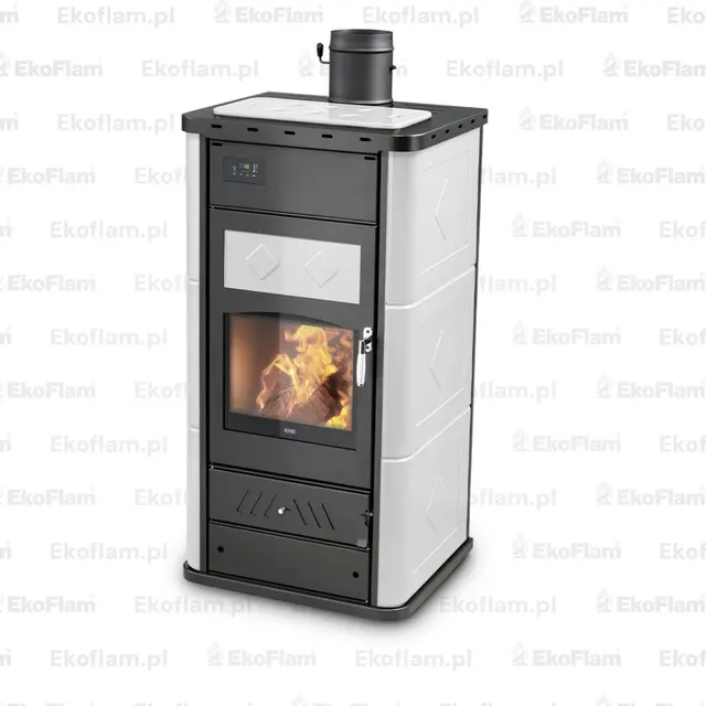 Wood-burning stove Klover Belvedere 30 Maiolica avorio