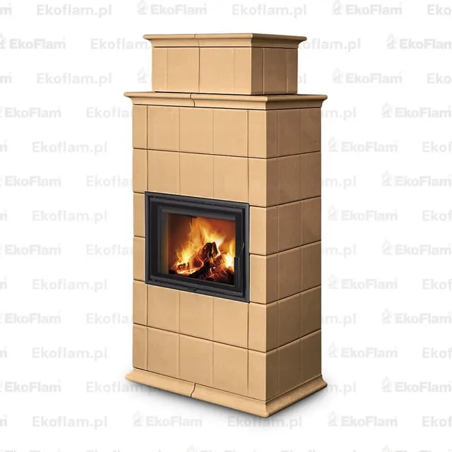 Wood-burning stove Romotop Baracca 10 H Maiolica 63360