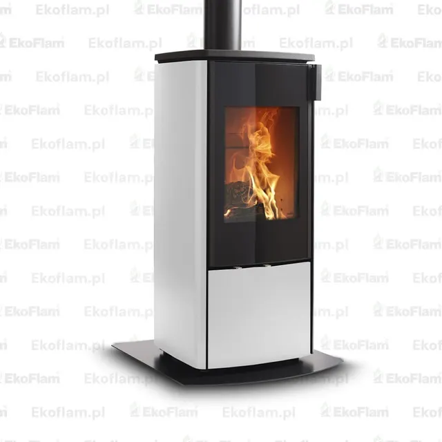 Wood-burning stove Nobis 8/10 Zenith 600 steel white