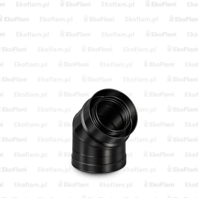 BI-Pellet 80/130 EC 45 kolano w kolorze RAL9030