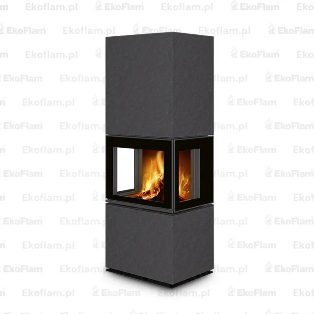 Kominek na drewno Romotop Lera C GH ceramika  45491 lava