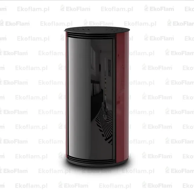 Pellet stove Moretti Design Trifolium Air glass bordo