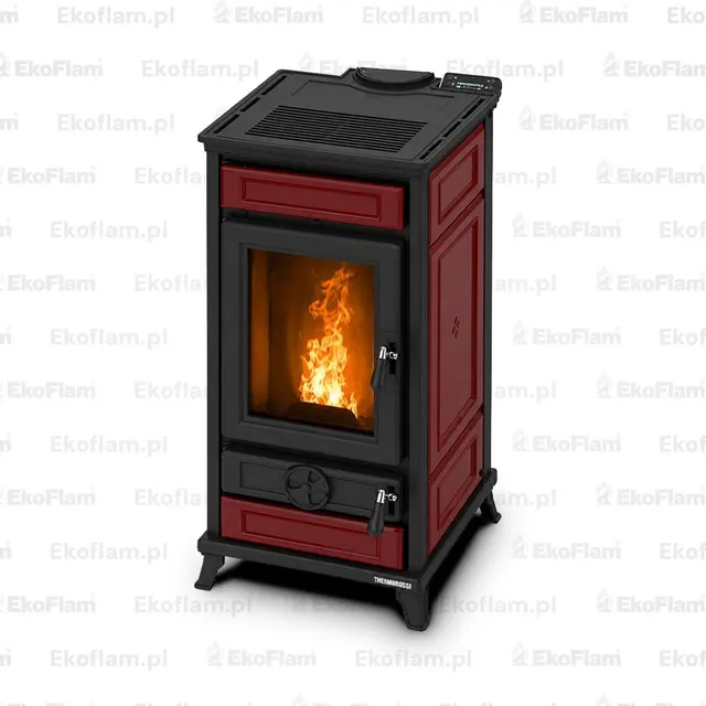 Pellet stove Thermorossi Flam Maiolica bordow
