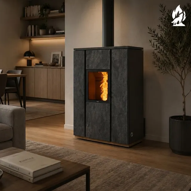 Hybrid stove Nobis Unica 10 V gres dark