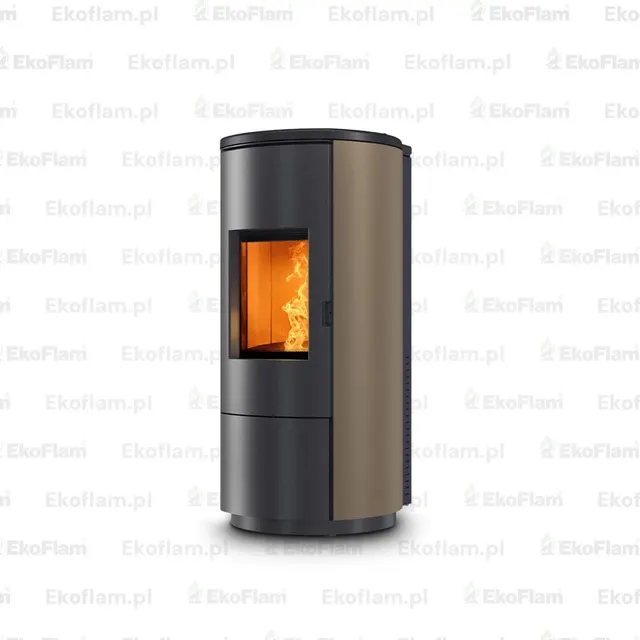 Pellet stove Nobis A8/10 Round V steel bronze