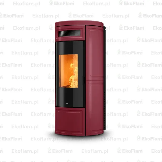 Pellet stove Nobis A8/10 Round V Maiolica bordo