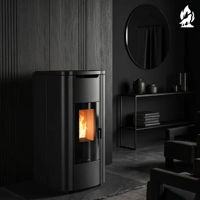 Pellet stove Nobis H20/25 Shape steel black