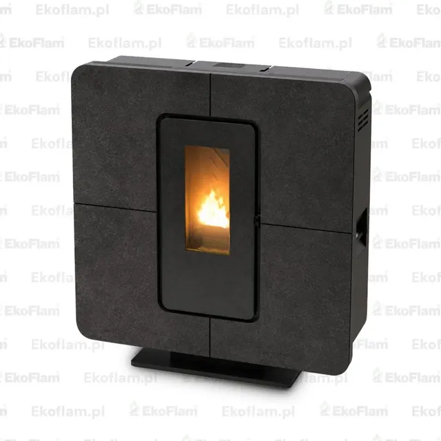 Pellet stove Thermorossi SlimQuadro Style gres black
