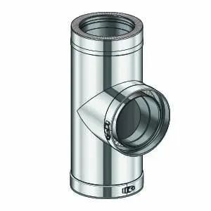 Trójnik DI 150-T 90 w kolorze stalowym