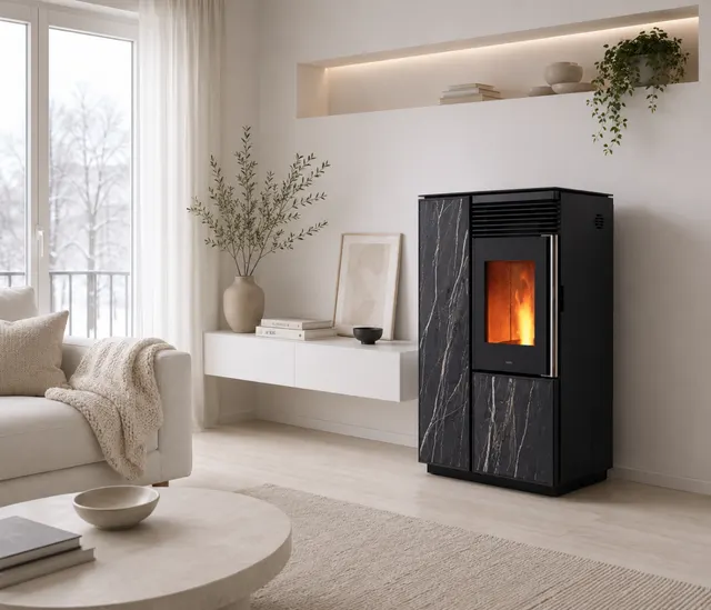 Pellet stove Nobis A10 Light C gres night