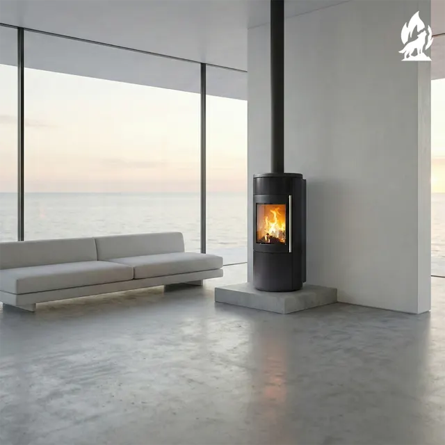 Hybrid stove Nobis8/11 Libera V steel black