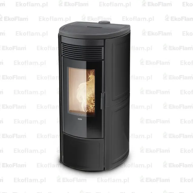 Pellet stove Klover Omega 120 Plus Air Maiolica black
