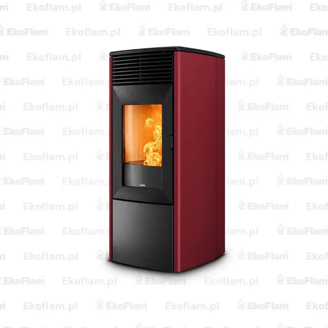 Pellet stove Nobis A9/10 Zenith V steel bordowa