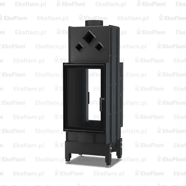 Wood-burning insert Unico Dragon 8 XXL Duo black