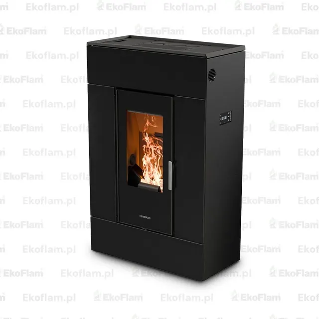 Pellet stove Thermorossi SlimQuadro Lumia glass black