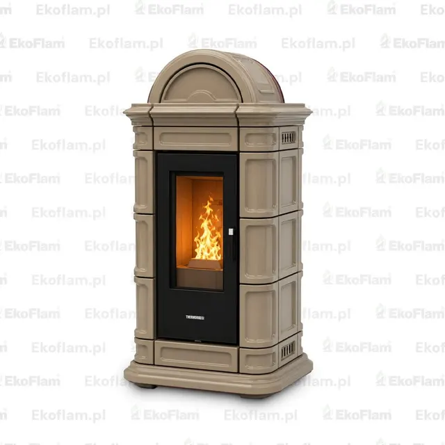 Wood-burning stove Thermorossi Lienz  Maiolica turtledove