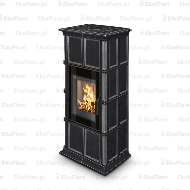 Kominek na drewno Romotop Gremio 1G ceramika  40100 nero