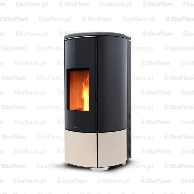 Pellet stove Nobis A8/10 Round Top/C V Maiolica hazelnut
