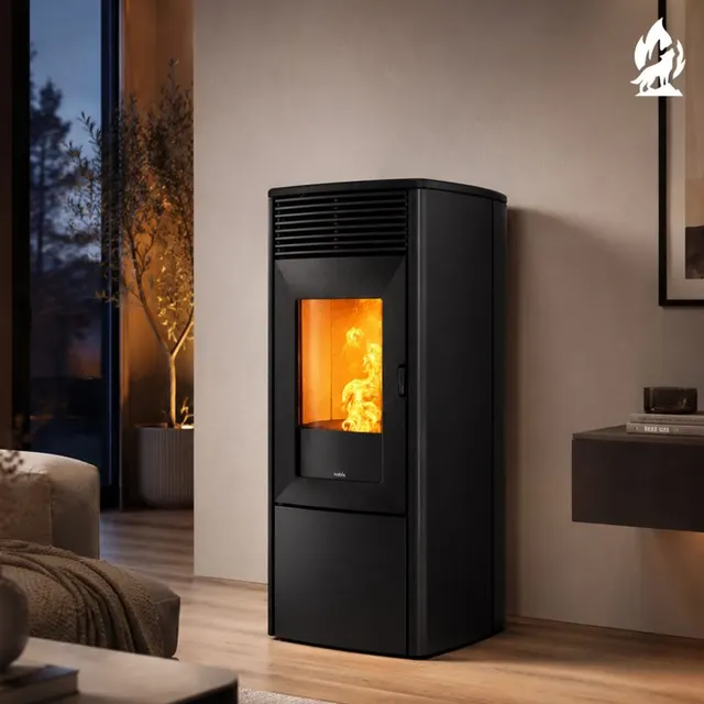 Pellet stove Nobis A9/10 Zenith V steel black