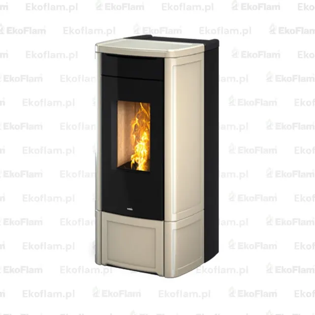 Pellet stove Nobis H14/17 Shape Maiolica hazelnut