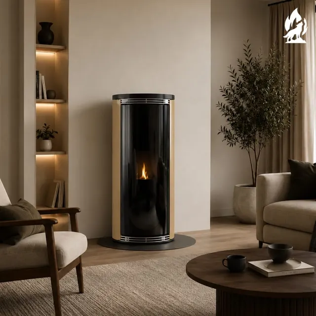 Pellet stove Moretti Design Harmony Aqua 14 glass beige