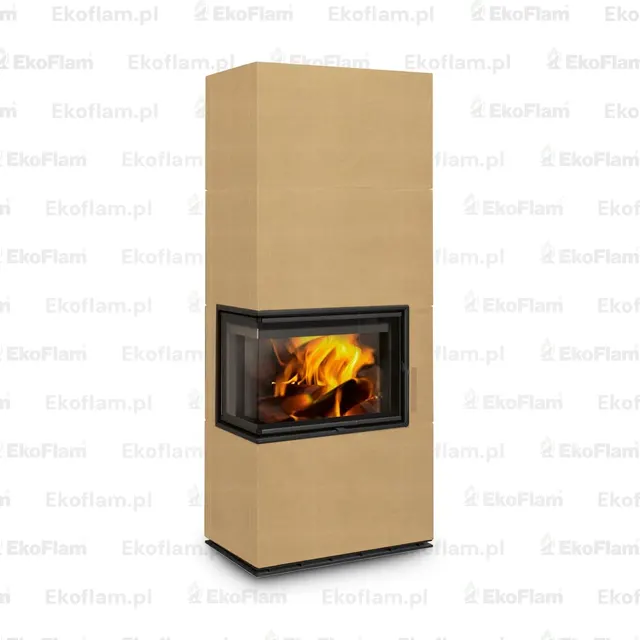 Kominek na drewno Romotop Solid L Top ceramika  63100 orzechowy