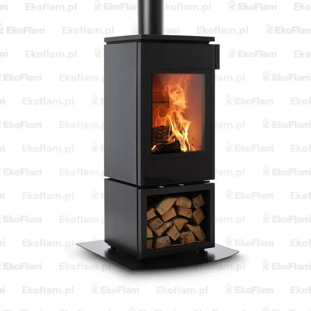 Wood-burning stove Nobis 8/10 Flat 330 steel black