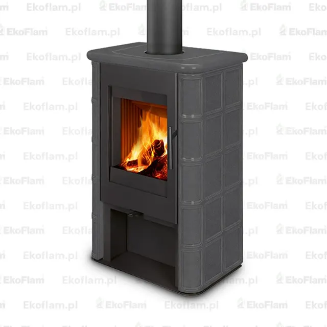 Kominek na drewno Romotop Siena N 02 54505 silver