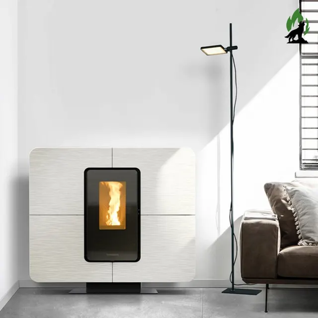 Pellet stove Thermorossi SlimQuadro Style gres white