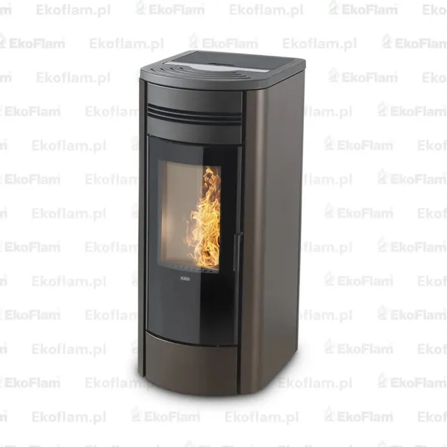 Pellet stove Klover Style 140 steel bronze
