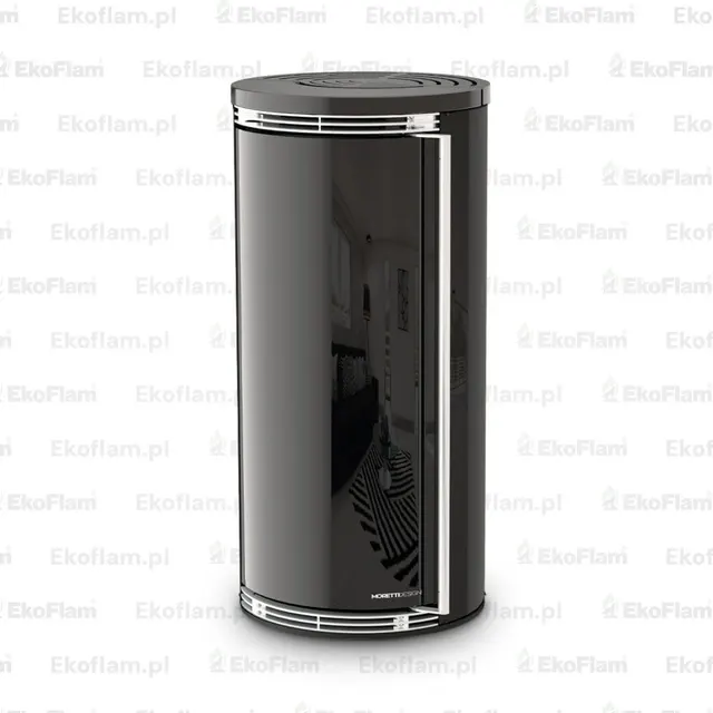 Wood-burning stove Moretti Design Ergonomic Wood glass black