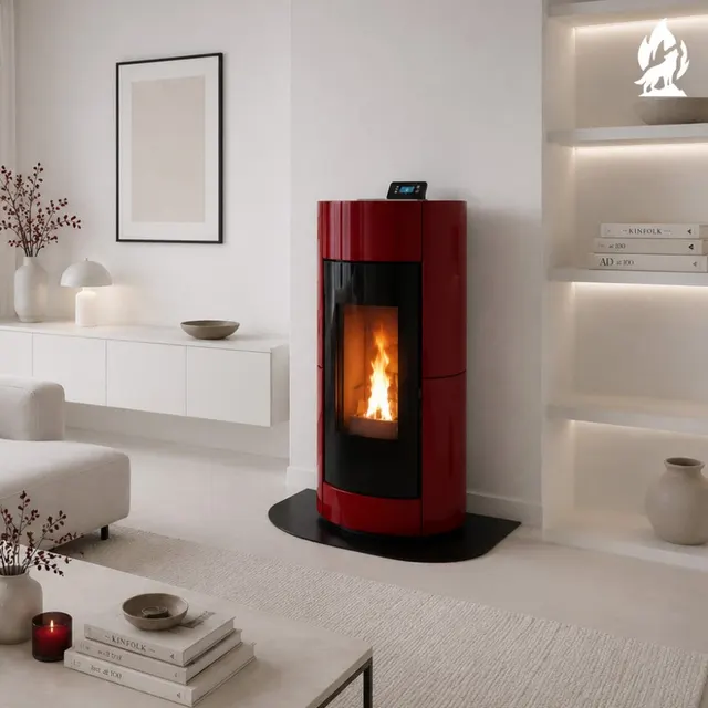 Pellet stove Thermorossi Chic Supreme Idra Maiolica bordo