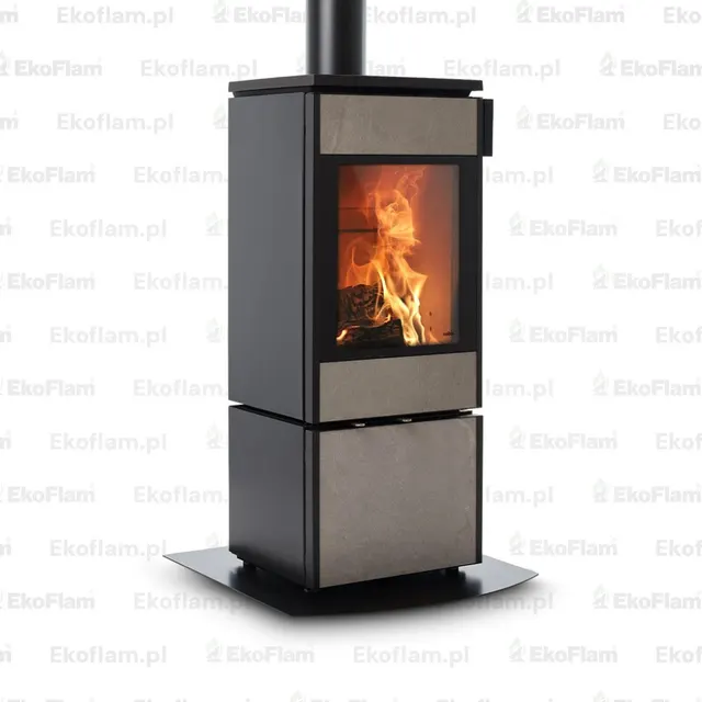Wood-burning stove Nobis 8/10 Flat 700 gres grey