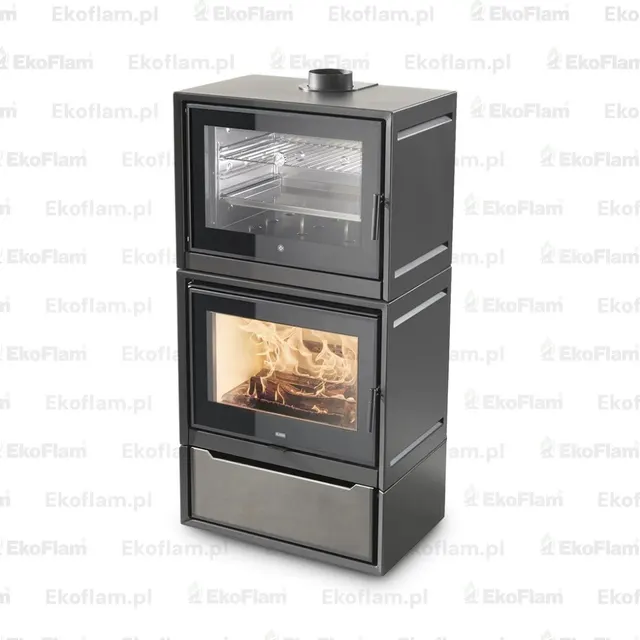 Wood-burning stove Klover Kuoki 110 gres moka
