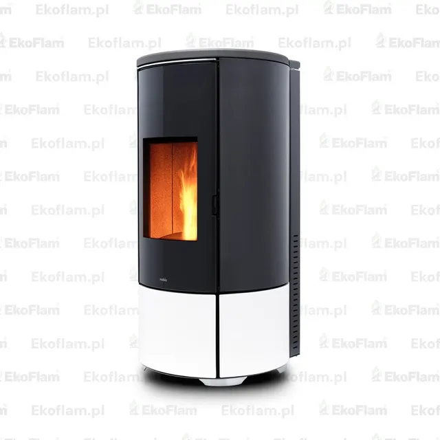 Pellet stove Nobis H10/12 Shape Maiolica white