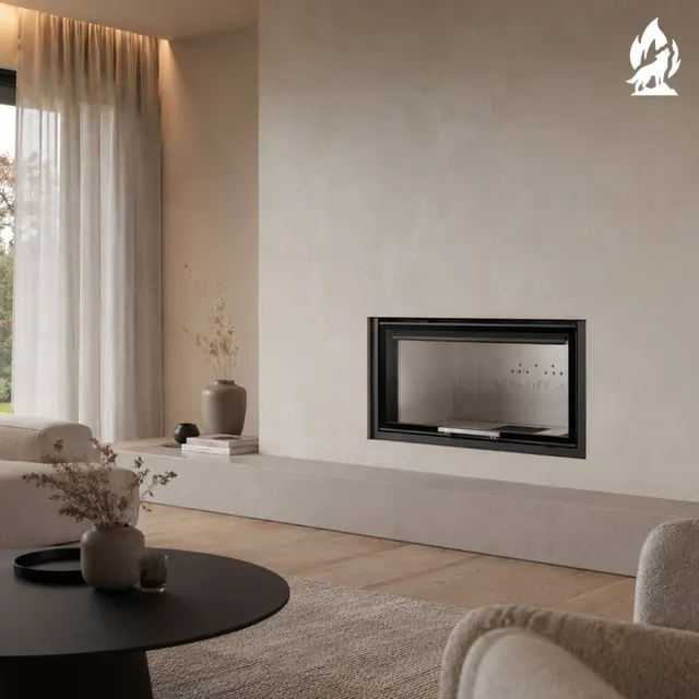 Wood-burning insert Moretti Design Monodesign 90