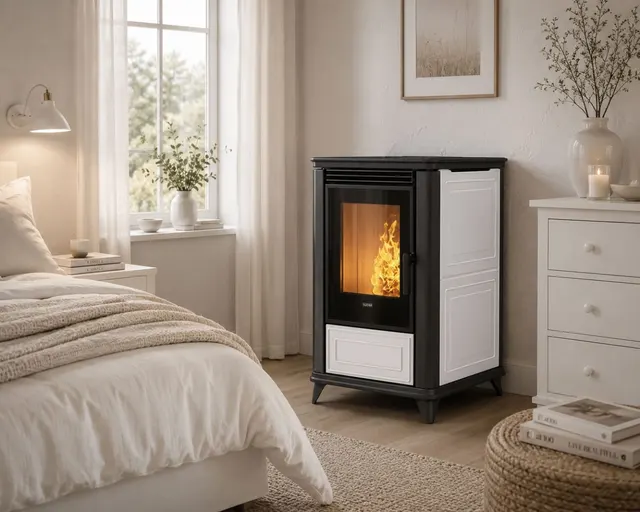 Pellet stove Klover Miss Air Maiolica avorio