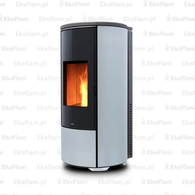Pellet stove Nobis H10/12 Shape glass silver